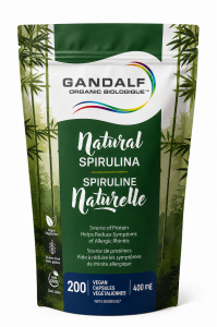 Spiruline Gandalf biologique™ 200 capsules végétalienne de 400mg
